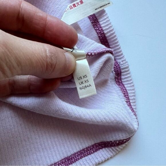 Free People Hi Hon Turtleneck Top In Lilac Size X-Small NWT - Picture 4 of 6